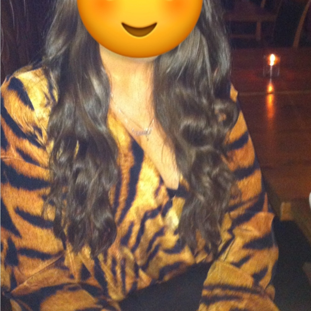 Haute Hippie tiger print blouse